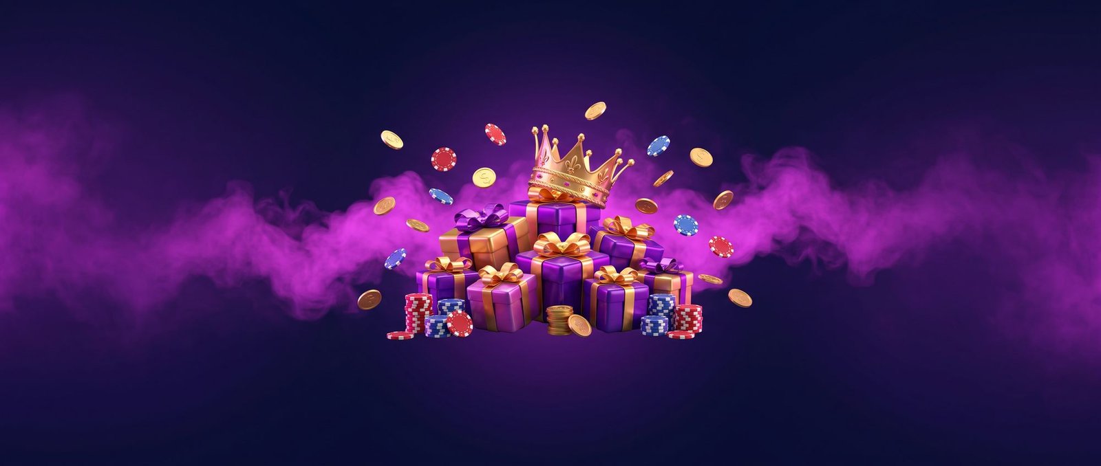 Gift boxes, a crown, coins and chips – GGLBET daily promotions