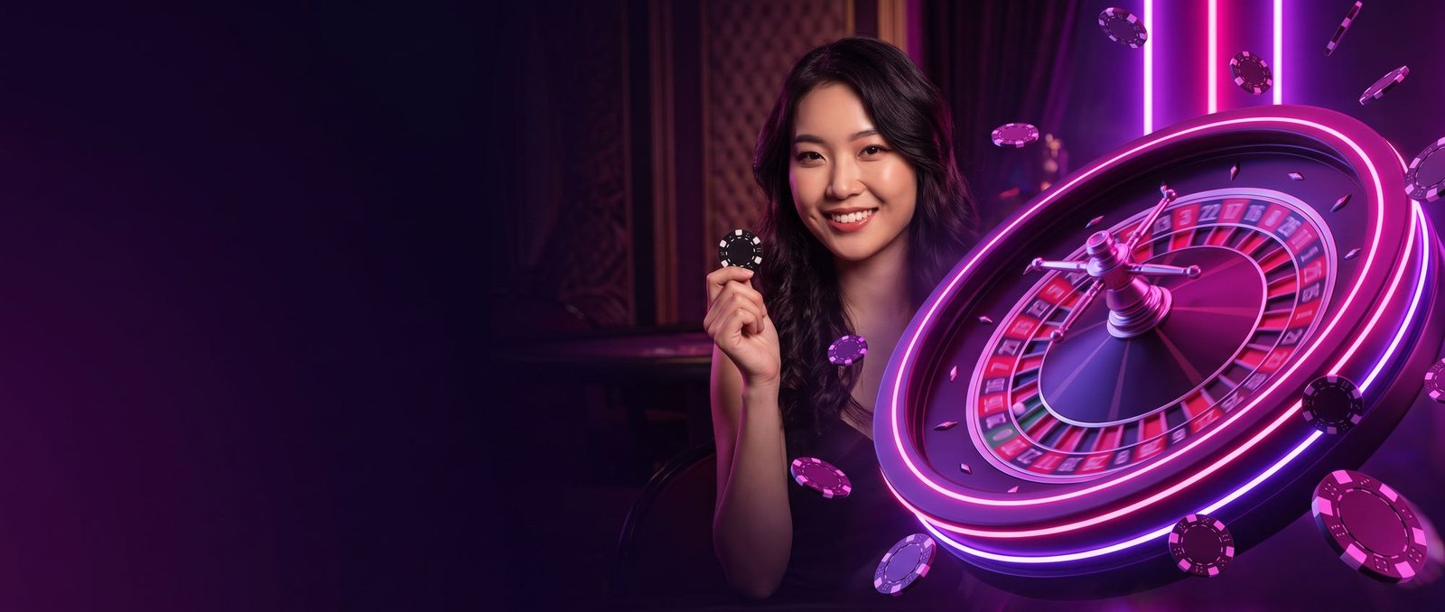 Dealer GGLBET dengan cip dan roda rolet